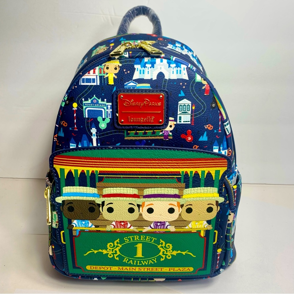 NWT. Loungefly Disney Parks Dapper Dan's Mini Backpack.